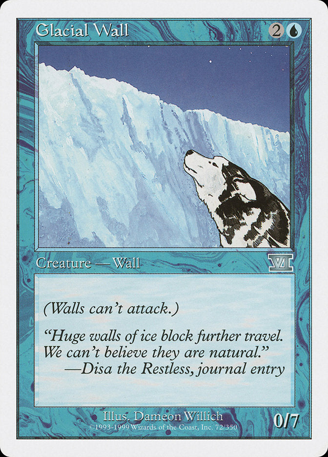 Magic | Glacial Wall [Classic Sixth Edition] | The Nerd Merchant