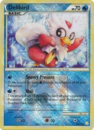 Pokemon | Delibird (39/123) (League Promo) [HeartGold & SoulSilver: Base Set] | The Nerd Merchant
