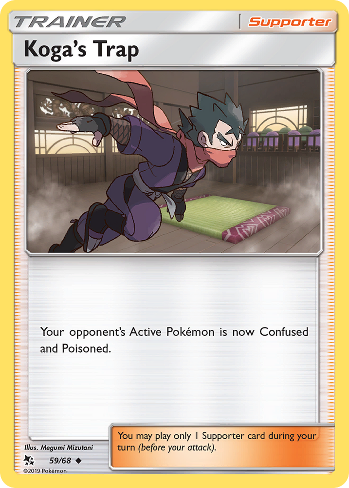 Pokemon | Koga's Trap (59/68) [Sun & Moon: Hidden Fates] | The Nerd Merchant