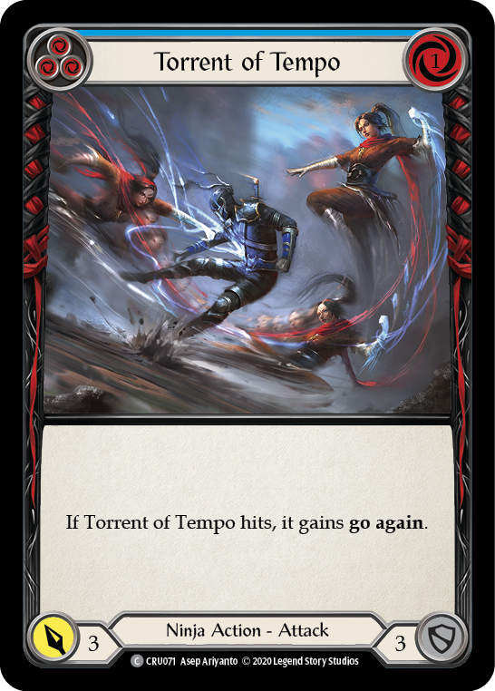 Flesh and Blood TCG | Torrent of Tempo (Blue) [CRU071] (Crucible of War)  1st Edition Normal | The Nerd Merchant