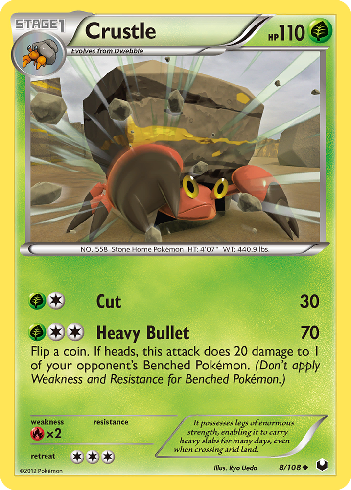 Pokemon | Crustle (8/108) [Black & White: Dark Explorers] | The Nerd Merchant