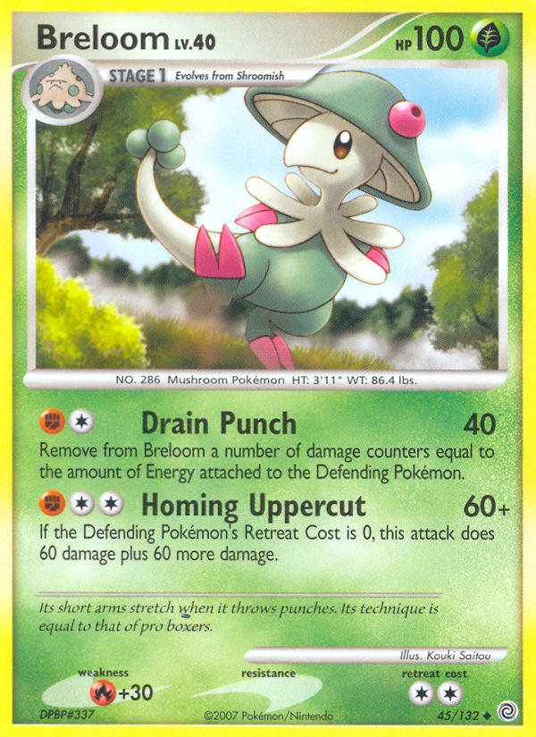 Pokemon | Breloom (45/132) [Diamond & Pearl: Secret Wonders] | The Nerd Merchant