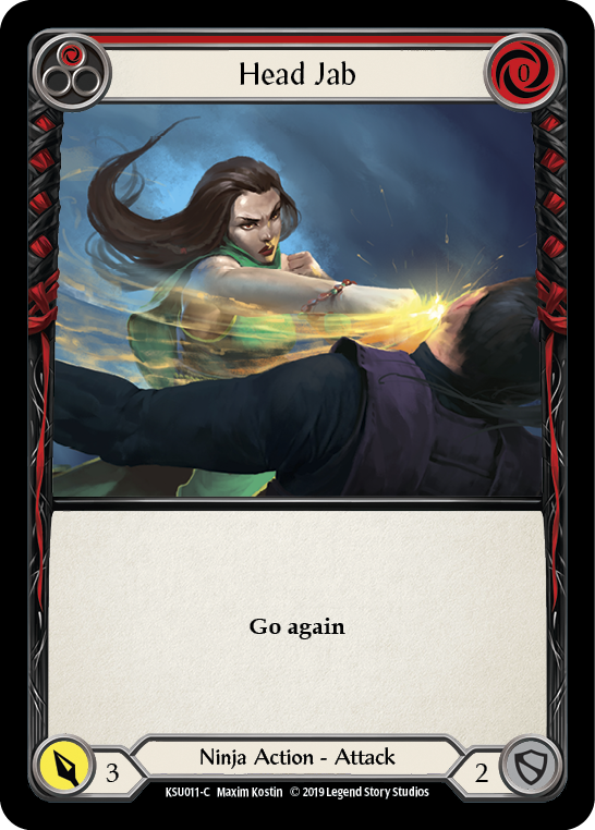 Flesh and Blood TCG | Head Jab (Red) [KSU011-C] (Katsu Hero Deck)  1st Edition Normal | The Nerd Merchant