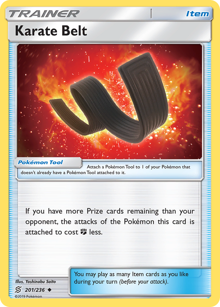 Pokemon | Karate Belt (201/236) [Sun & Moon: Unified Minds] | The Nerd Merchant