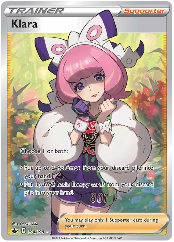 Pokemon | Klara (194/198) [Sword & Shield: Chilling Reign] | The Nerd Merchant