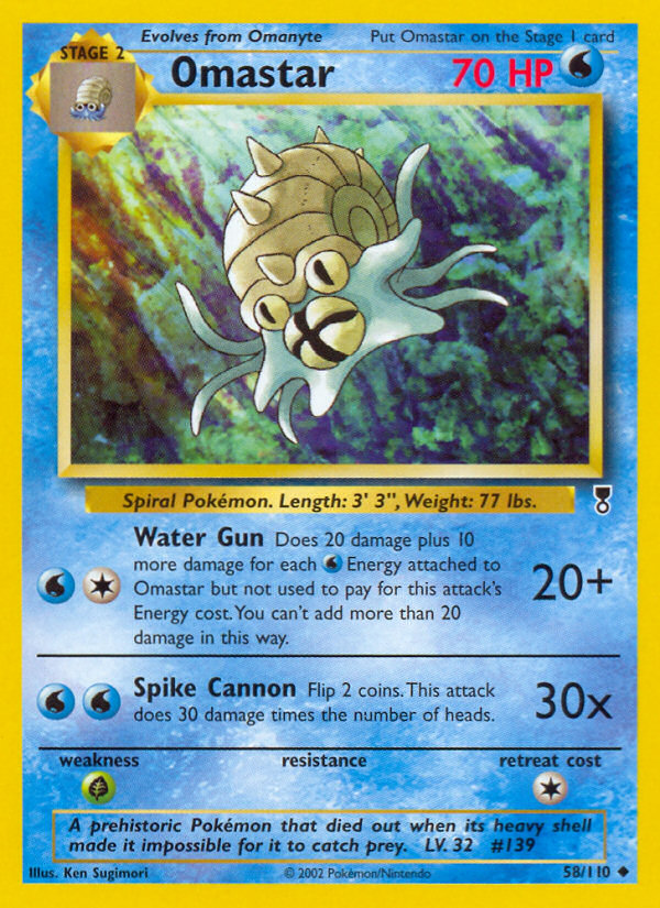 Pokemon | Omastar (58/110) [Legendary Collection] | The Nerd Merchant