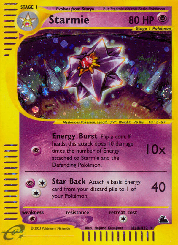 Pokemon | Starmie (H28/H32) [Skyridge] | The Nerd Merchant