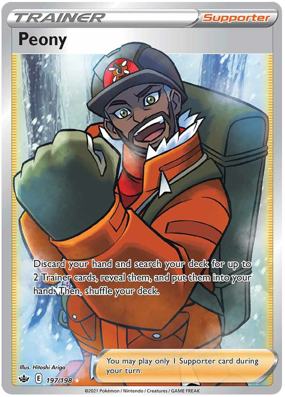 Pokemon | Peony (197/198) [Sword & Shield: Chilling Reign] | The Nerd Merchant