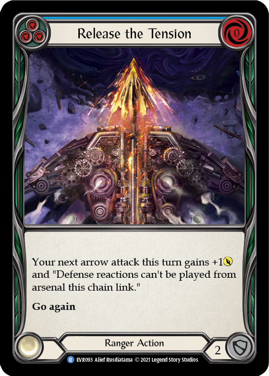 Flesh and Blood TCG | Release the Tension (Blue) [EVR093] (Everfest)  1st Edition Rainbow Foil | The Nerd Merchant