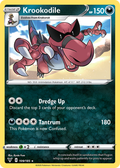 Pokemon | Krookodile (109/185) [Sword & Shield: Vivid Voltage] | The Nerd Merchant