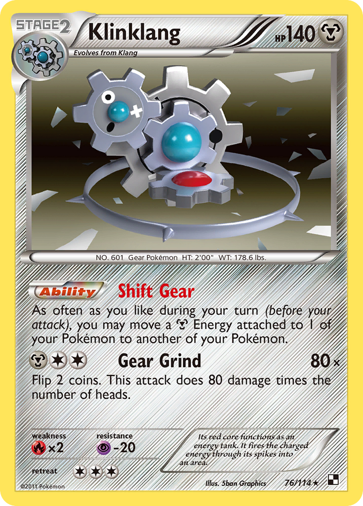 Pokemon | Klinklang (76/114) [Black & White: Base Set] | The Nerd Merchant