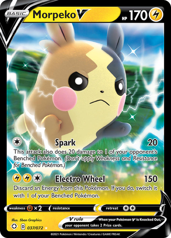 Pokemon | Morpeko V (037/072) [Sword & Shield: Shining Fates] | The Nerd Merchant
