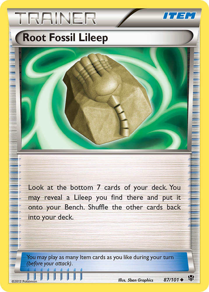 Pokemon | Root Fossil Lileep (87/101) [Black & White: Plasma Blast] | The Nerd Merchant