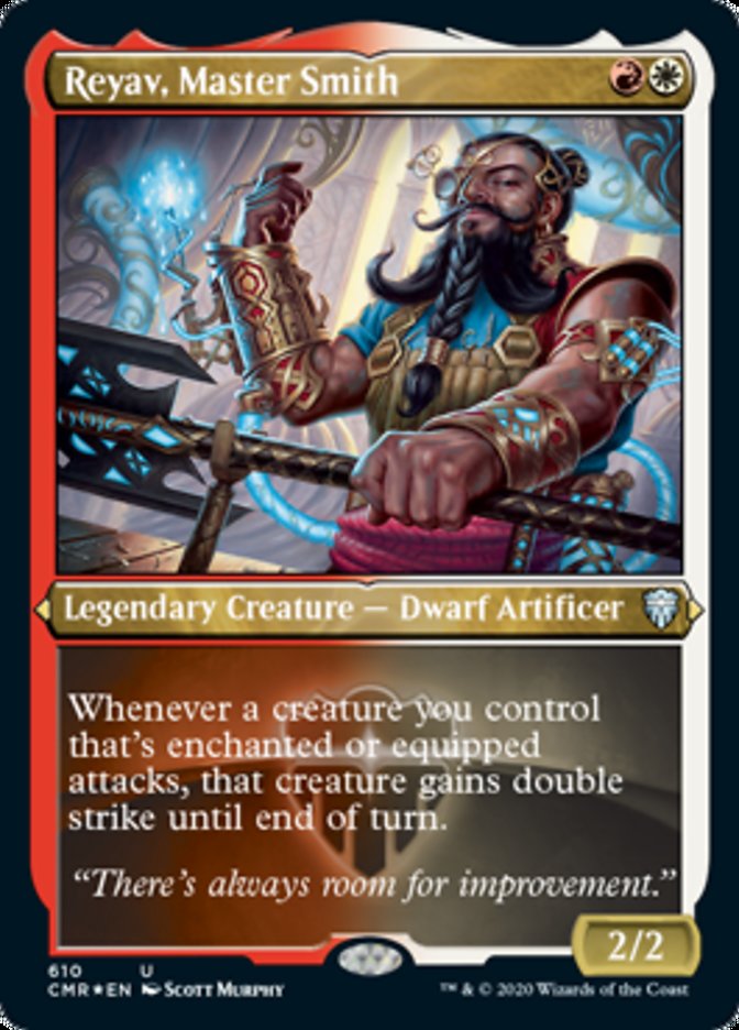Magic | Reyav, Master Smith (Etched) [Commander Legends] | The Nerd Merchant