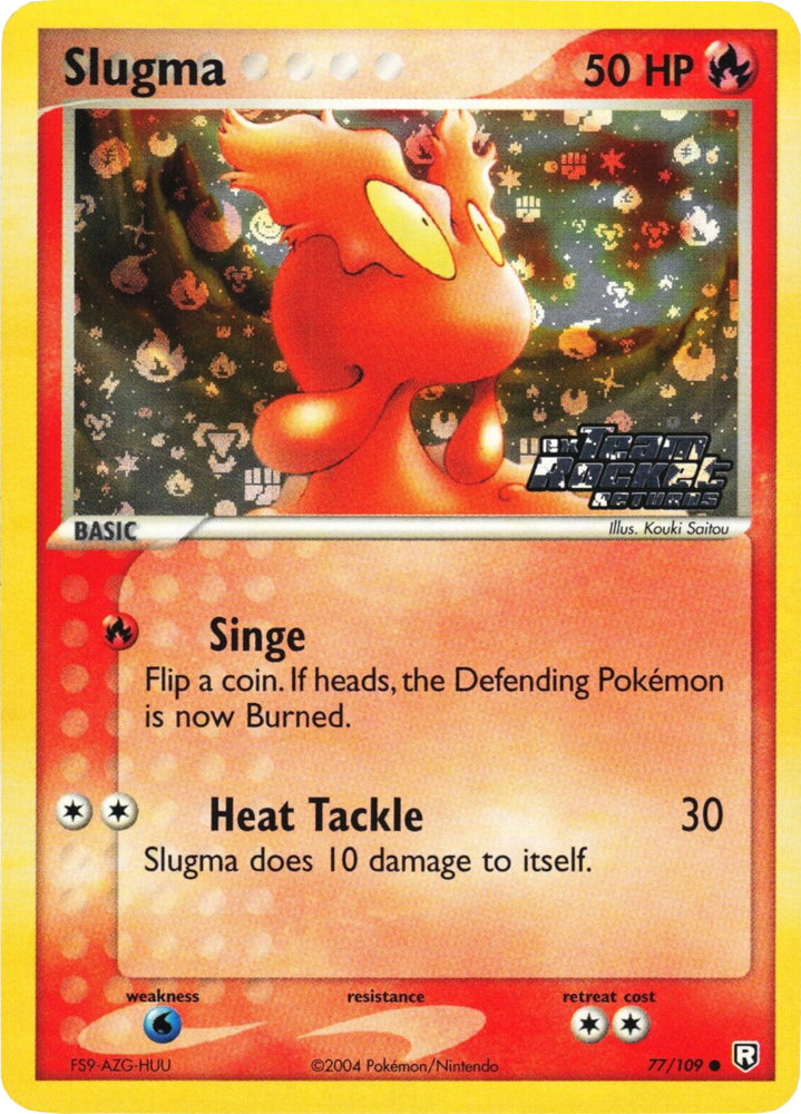Pokemon | Slugma (77/109) (Stamped) [EX: Team Rocket Returns] | The Nerd Merchant