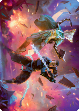 Magic | Explosive Entry Art Card [Kamigawa: Neon Dynasty Art Series] | The Nerd Merchant