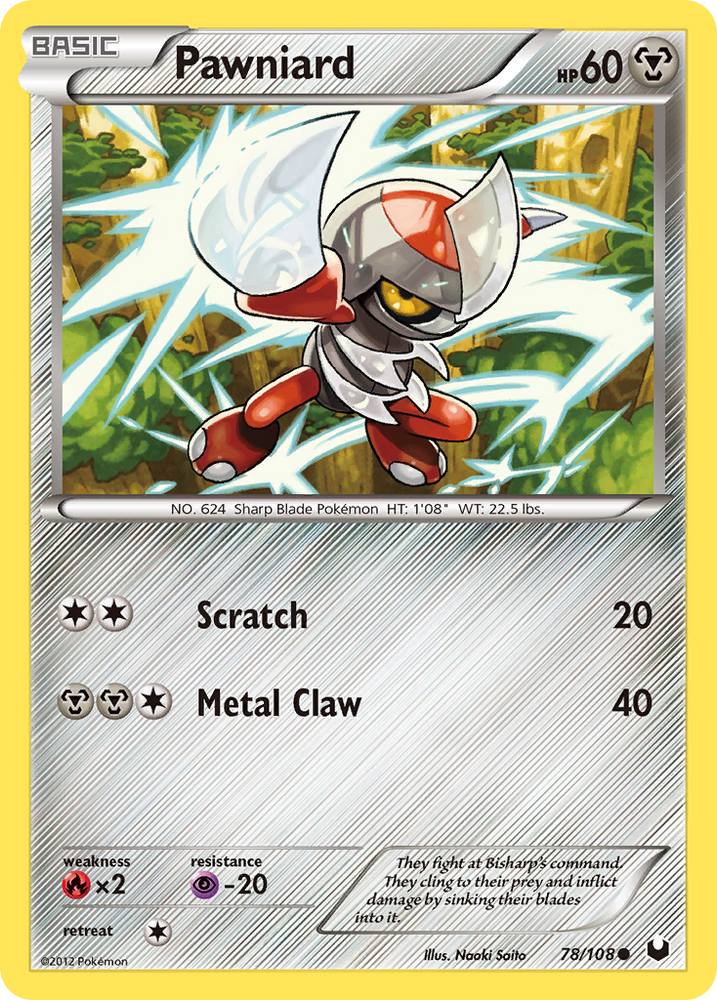 Pokemon | Pawniard (78/108) [Black & White: Dark Explorers] | The Nerd Merchant