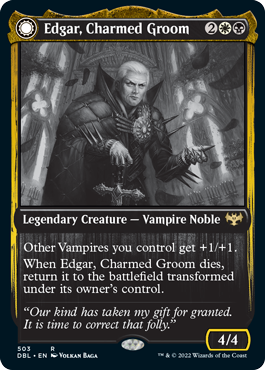 Magic | Edgar, Charmed Groom // Edgar Markov's Coffin [Innistrad: Double Feature] | The Nerd Merchant