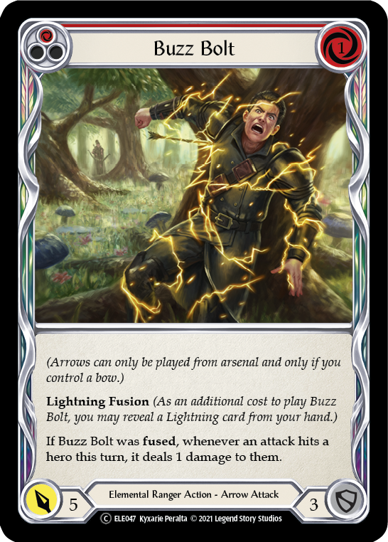 Flesh and Blood TCG | Buzz Bolt (Red) [U-ELE047] (Tales of Aria Unlimited)  Unlimited Rainbow Foil | The Nerd Merchant