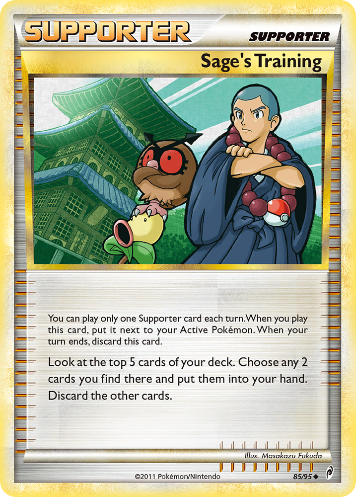 Pokemon | Sage's Training (85/95) [HeartGold & SoulSilver: Call of Legends] | The Nerd Merchant