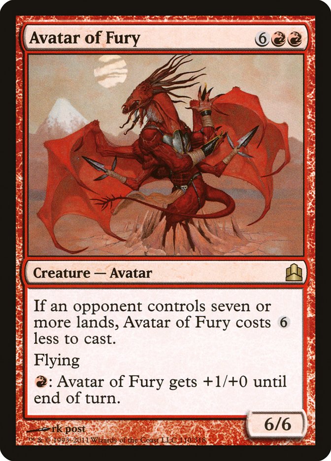 Magic | Avatar of Fury [Commander 2011] | The Nerd Merchant