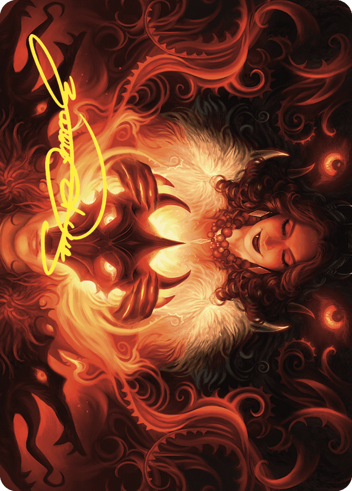 Magic | Witch's Mark Art Card (Gold-Stamped Signature) [Wilds of Eldraine Art Series] | The Nerd Merchant