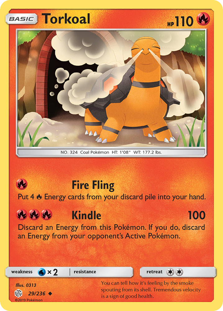 Pokemon| Torkoal (29/236) [Sun & Moon: Cosmic Eclipse] | The Nerd Merchant