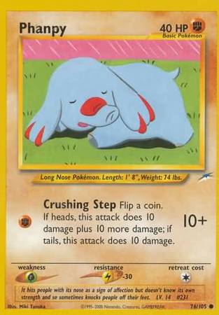 Pokemon | Phanpy (76/105) [Neo Destiny Unlimited] | The Nerd Merchant
