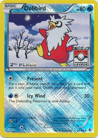 Pokemon | Delibird (38/149) (League Promo 2nd Place) [Black & White: Boundaries Crossed] | The Nerd Merchant