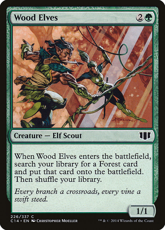 Magic | Wood Elves [Commander 2014] | The Nerd Merchant