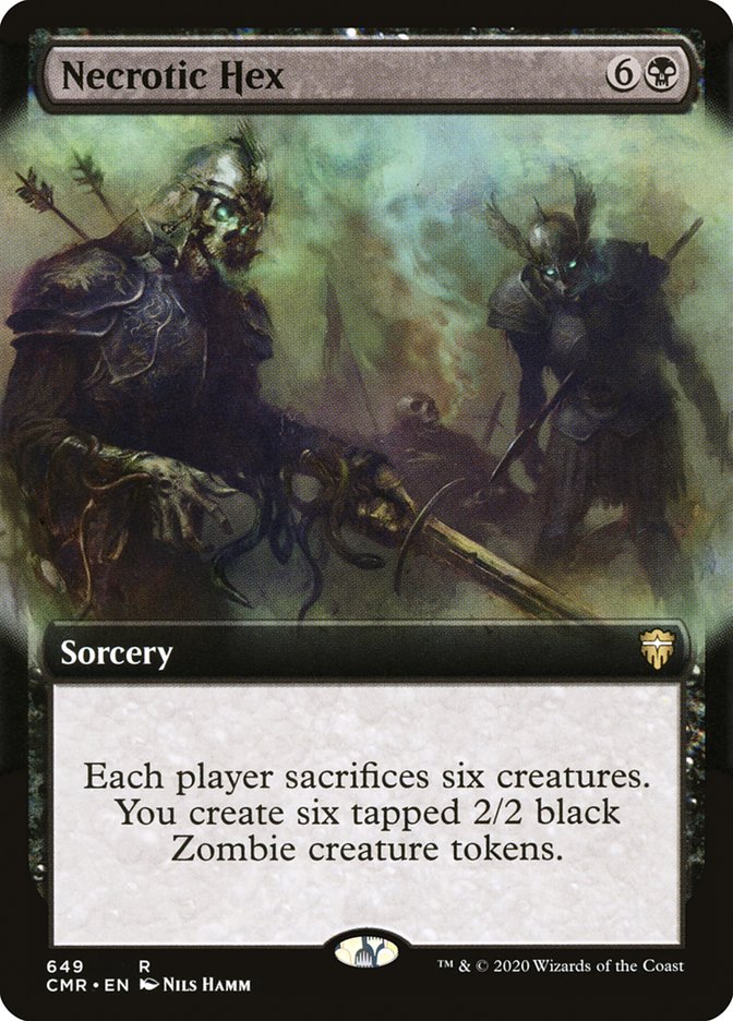 Magic | Necrotic Hex (Extended Art) [Commander Legends] | The Nerd Merchant