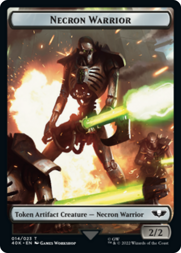 Magic | Necron Warrior // Insect Double-Sided Token [Warhammer 40,000 Tokens] | The Nerd Merchant