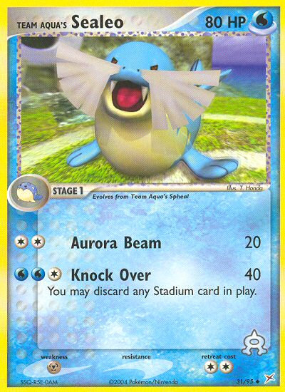 Pokemon | Team Aqua's Sealeo (31/95) [EX: Team Magma vs Team Aqua] | The Nerd Merchant