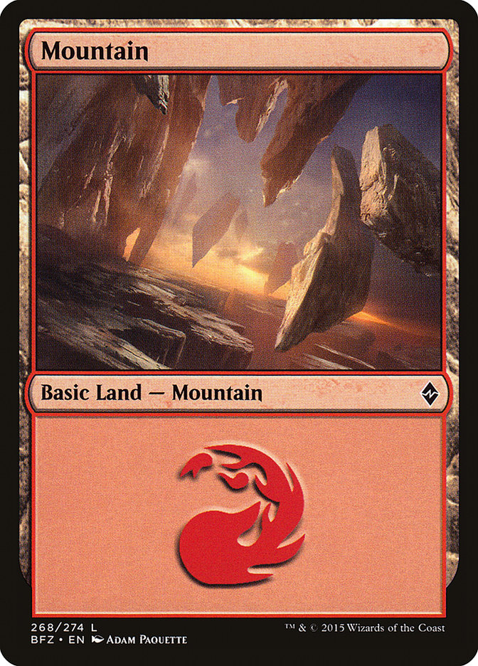 Magic | Mountain (268) [Battle for Zendikar] | The Nerd Merchant