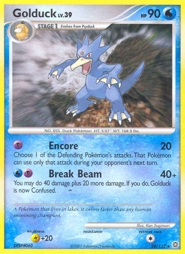 Pokemon | Golduck (28/132) [Diamond & Pearl: Secret Wonders] | The Nerd Merchant