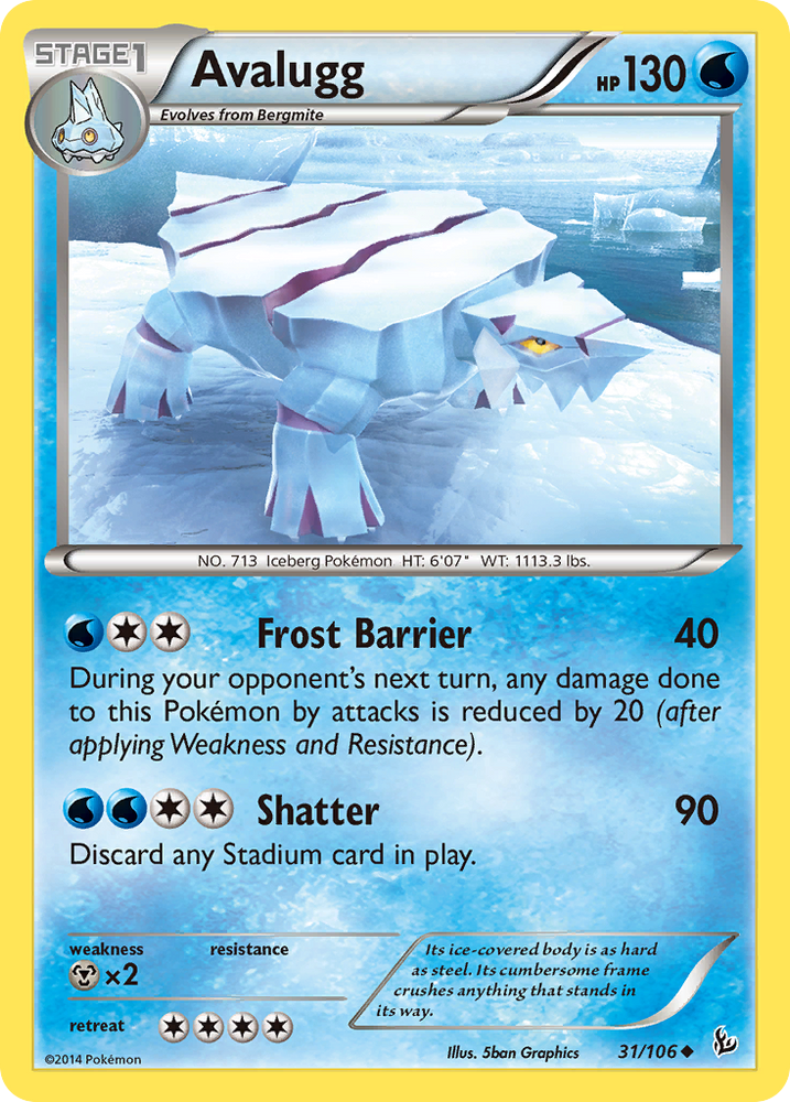 Pokemon | Avalugg (31/106) [XY: Flashfire] | The Nerd Merchant
