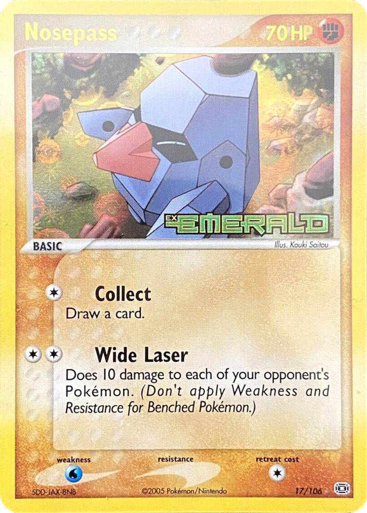 Pokemon | Nosepass (17/106) (Stamped) [EX: Emerald] | The Nerd Merchant