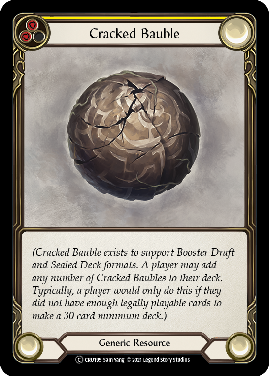 Flesh and Blood TCG | Cracked Bauble [U-CRU195] (Crucible of War Unlimited)  Unlimited Rainbow Foil | The Nerd Merchant