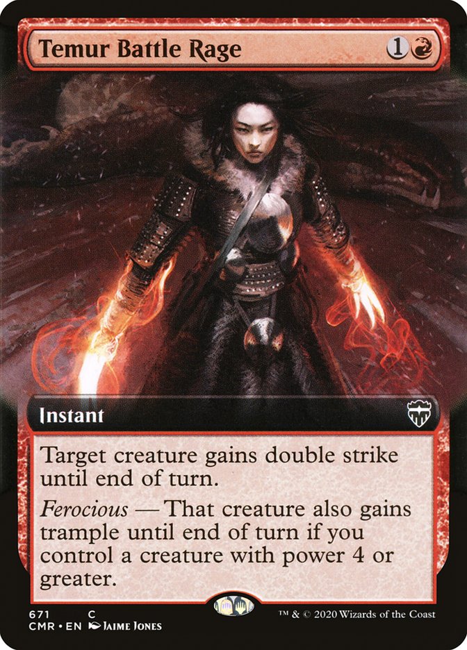 Magic | Temur Battle Rage (Extended Art) [Commander Legends] | The Nerd Merchant
