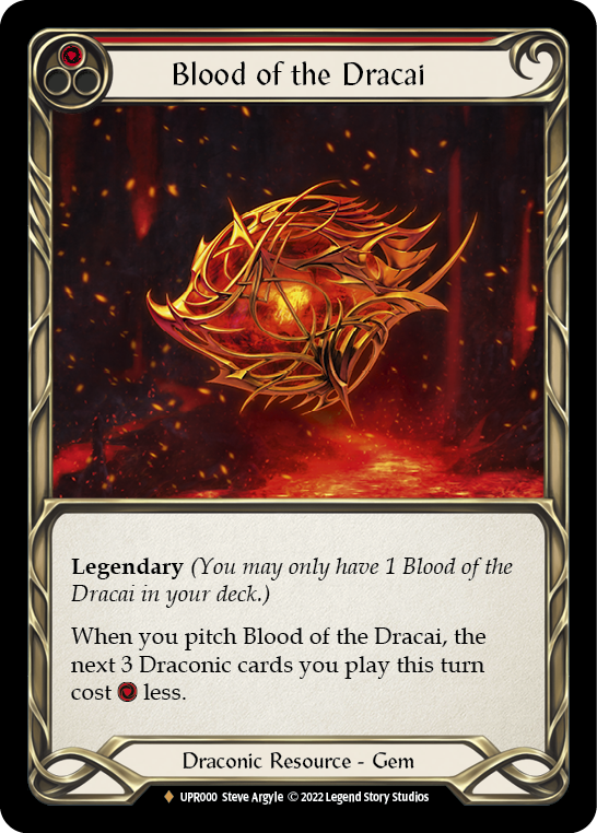 Flesh and Blood TCG | Blood of the Dracai [UPR000] (Uprising)  Rainbow Foil | The Nerd Merchant