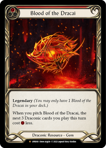 Flesh and Blood TCG | Blood of the Dracai [UPR000] (Uprising)  Cold Foil | The Nerd Merchant