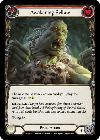 Flesh and Blood TCG | Awakening Bellow (Red) [WTR032-C] (Welcome to Rathe)  Alpha Print Normal | The Nerd Merchant
