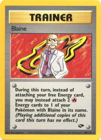 Pokemon | Blaine (100/132) [Gym Challenge Unlimited] | The Nerd Merchant