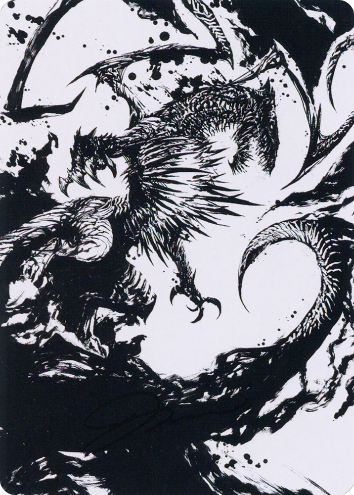 Magic | Skithiryx, the Blight Dragon Art Card [March of the Machine Art Series] | The Nerd Merchant