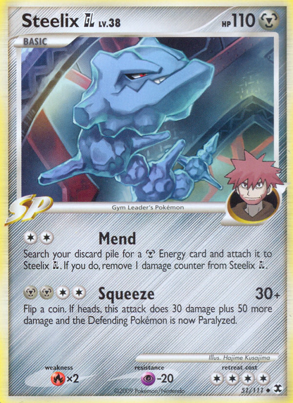Pokemon | Steelix GL (51/111) [Platinum: Rising Rivals] | The Nerd Merchant