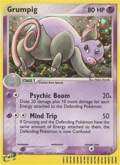 Pokemon | Grumpig (6/97) [EX: Dragon] | The Nerd Merchant