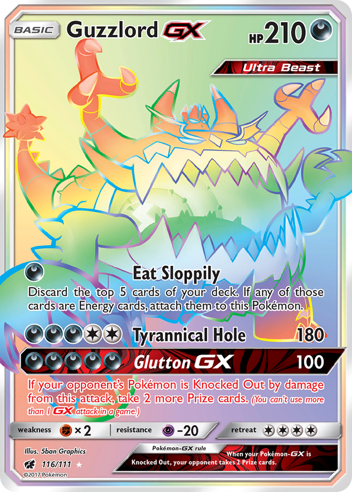Pokemon | Guzzlord GX (116/111) [Sun & Moon: Crimson Invasion] | The Nerd Merchant