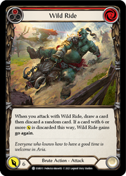 Flesh and Blood TCG | Wild Ride (Red) [EVR011] (Everfest)  1st Edition Rainbow Foil | The Nerd Merchant