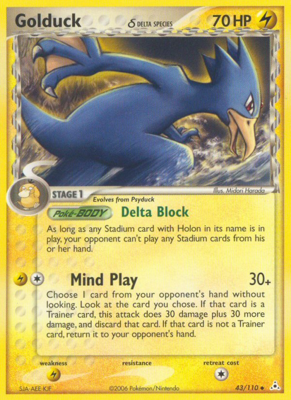 Pokemon | Golduck (43/110) (Delta Species) [EX: Holon Phantoms] | The Nerd Merchant