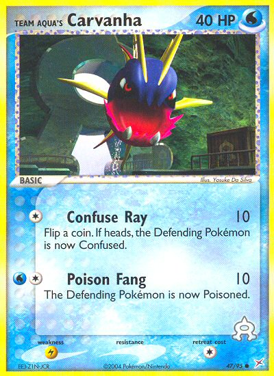 Pokemon | Team Aqua's Carvanha (47/95) [EX: Team Magma vs Team Aqua] | The Nerd Merchant